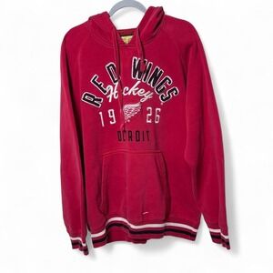 G-III Carl Banks Detroit Red Wings Embroidered Hoodie Adult XL Sweatshirt
